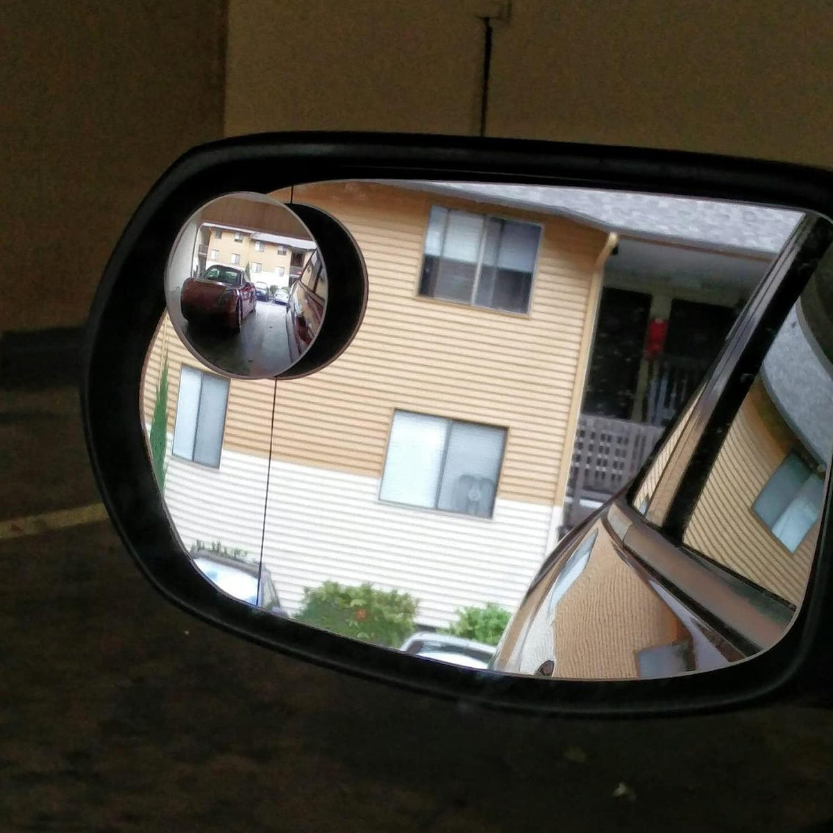 Ampper Blind Spot Mirror, 2" Round HD Glass Frameless Convex Rear View Mirror, Pack of 2 - PuriLite