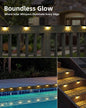 16Pack Solar Lights Outdoor Stair Lights 3000K Warm White - PuriLite