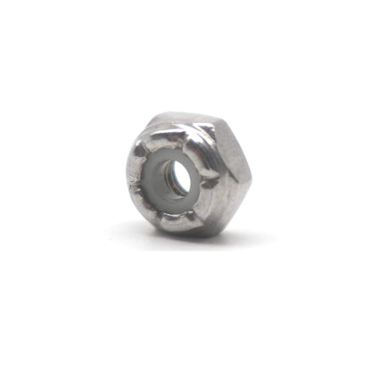 binifiMux 50pcs 1/4-20 Nylon Inserted Self Locking Nuts 304 Stainless Steel - PuriLite