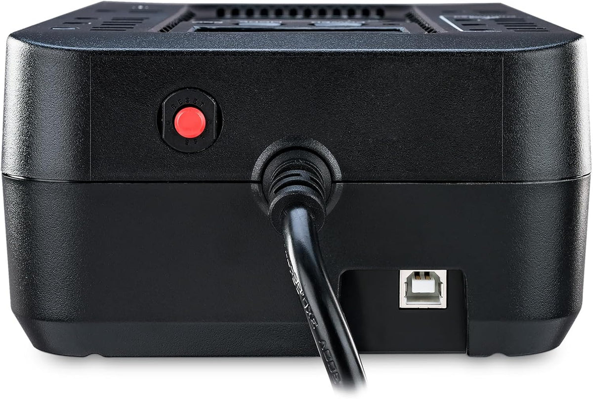 CyberPower EC850LCD Ecologic Battery Backup & Surge Protector UPS System, 850VA/510W, 12 Outlets, ECO Mode, Compact, Uninterruptible Power Supply - PuriLite