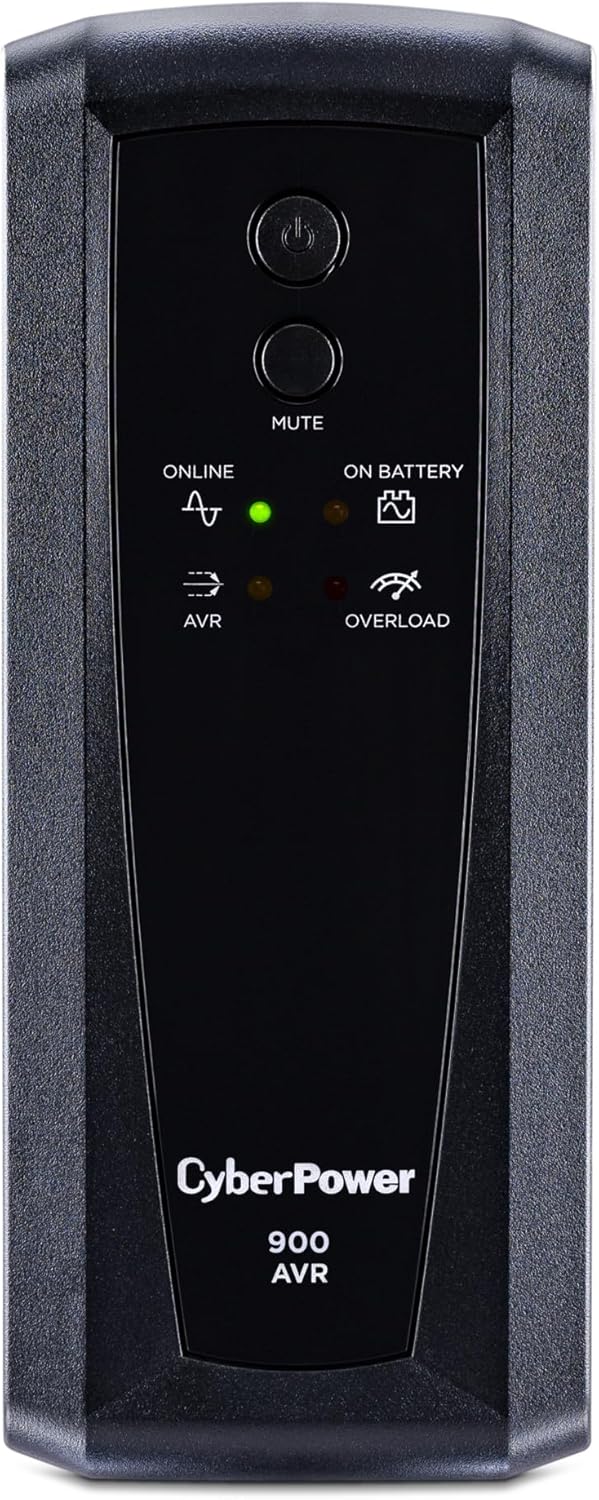 CyberPower CP685AVRG AVR UPS System, 685VA/390W, 8 Outlets, Compact - PuriLite