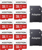 KOOTION 10 Pack 16 GB Micro SD Card Class-10 Micro SDHC Card 16 GB UHS-I High Speed TF Card R Flash C10 U1 Memory Card - PuriLite