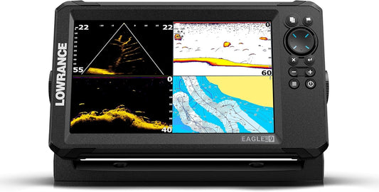 Lowrance Eagle Eye™ 9 Live + C-MAP®, 9" IPS Screen, Eagle Eye™ transducer, C-MAP® Discover microSD Card Charts for The US and Canada - PuriLite