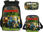 Roblox Backpack with Lunch Box Student Bookbag School Bag for Kids Boys Girls - PuriLite