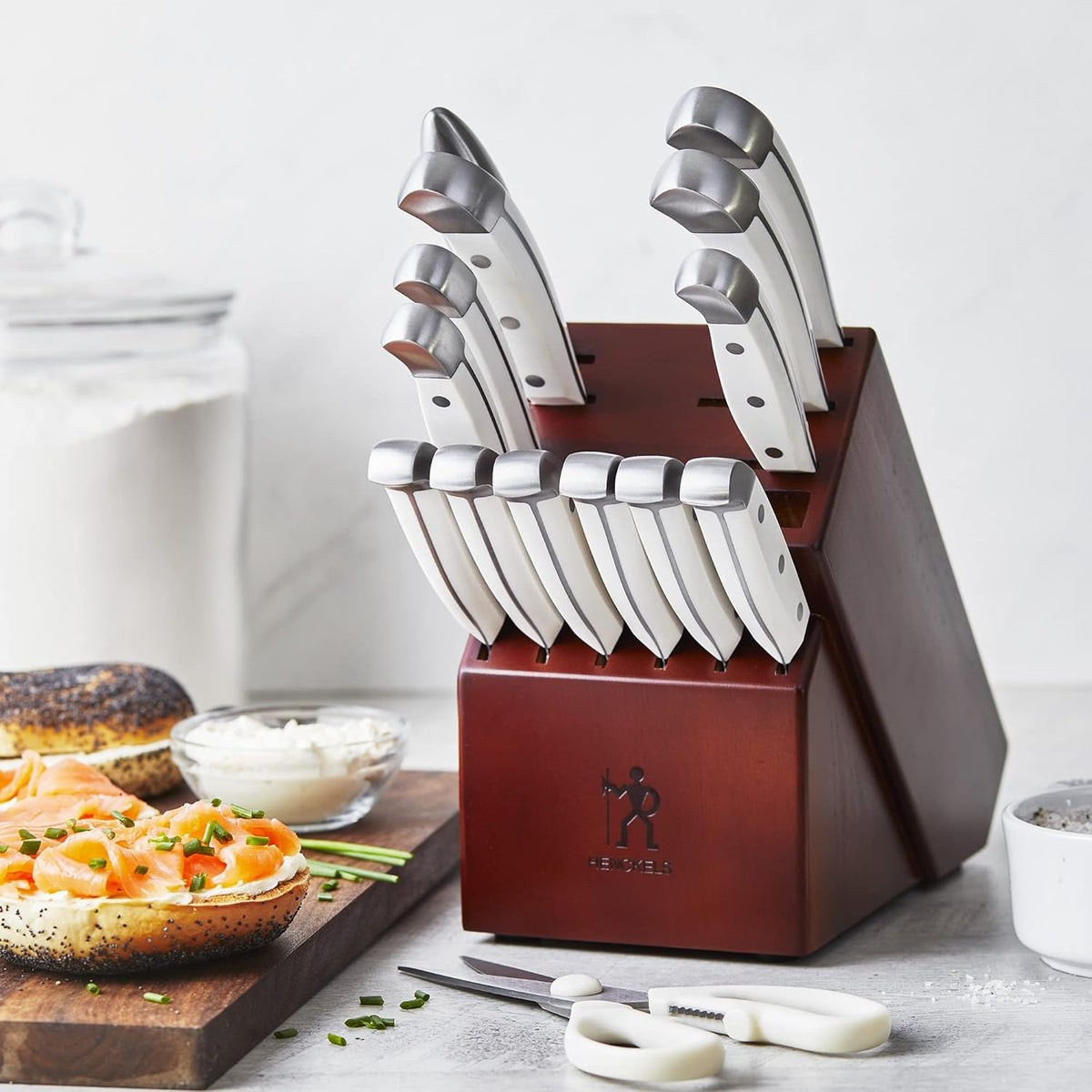 J.A. Henckels International Statement 20-pc Knife Block Set - Dark Brown - PuriLite