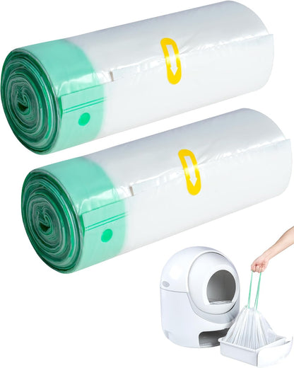 40 Count Cat Litter Box Liners for ANWA Automatic Cat Litter Box, Heavy-Duty, Extra Thick - PuriLite