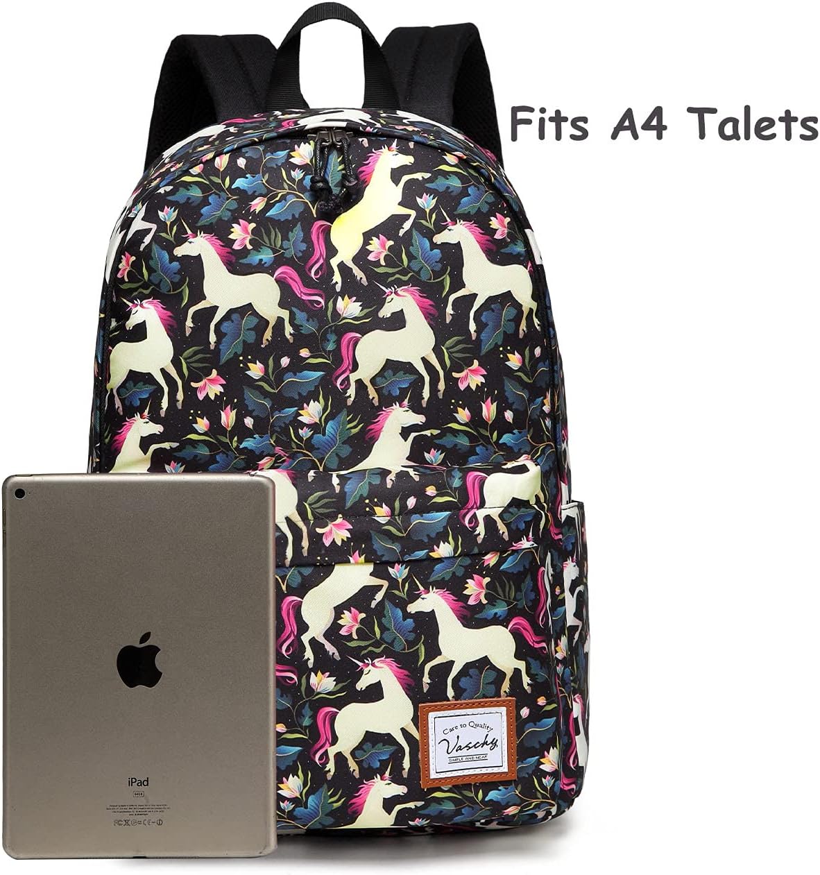 VASCHY Lightweight School Backpack for Women with Sleeve for 14" Laptop - PuriLite