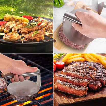 Purilite Select Stainless Steel Burger Smasher Tool - PuriLite