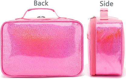 FlowFly Kids Lunch Box Insulated Soft Bag Mini Cooler Back to School Thermal Meal Tote Kit for Girls, Boys, Black - PuriLite