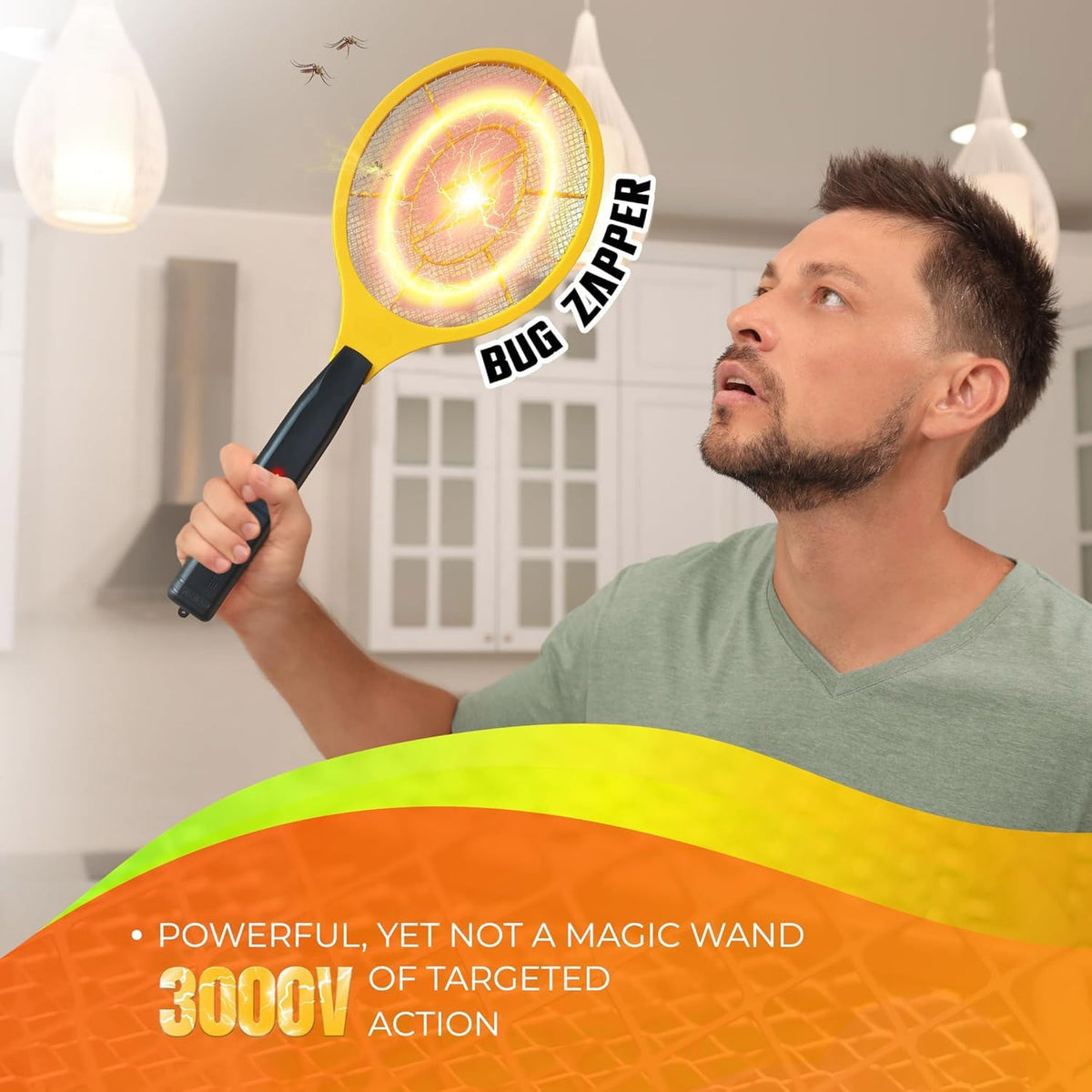 2 Pack Zapper Electric Zapper - Indoor Outdoor Zapping Racket for Control - Safe to Touch with 3-Layer Safety Mesh - PuriLite