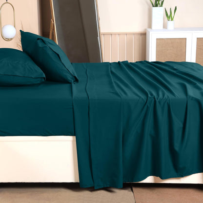 Utopia Bedding Queen Bed Sheet Set - 4 Piece Bedding - Soft Brushed Microfiber Fabric - Shrinkage & Fade Resistant - Easy Care (White) - PuriLite