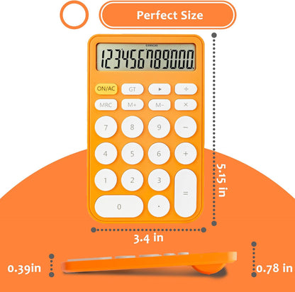 VEWINGL Mechanical Switch Calculator, 12 Digit Large LCD Display and Buttons, Great for Everyday Life and Basic Office Work, with Battery - PuriLite