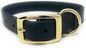 Regal Dog Products Medium Black Waterproof Dog Collar with Gold Buckle, Resilient and Durable Materials, Comfortable Design - for Small, Medium, and Large Breed Dogs - PuriLite