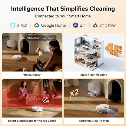 roborock Qrevo Curv 2 Flow SpiraFlow Robot Vacuums and Mop 20,000Pa Suction