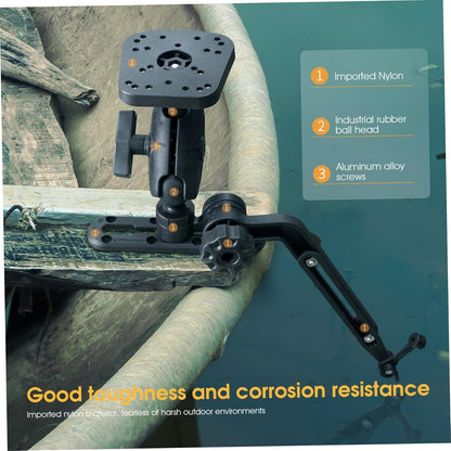Kayak Fish Finder Mount 360° Adjustable 1.5" Ball Kayak Transducer Mount with Expandable Suspension Arm Transducer Fish Finder - PuriLite