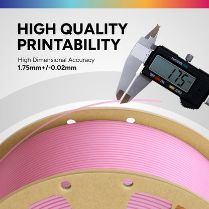 OVERTURE PLA Filament 1.75mm PLA 3D Printer Filament, 1kg Cardboard Spool (2.2lbs), Dimensional Accuracy +/- 0.02mm, Fit Most FDM Printer (Black 1-Pack) - PuriLite