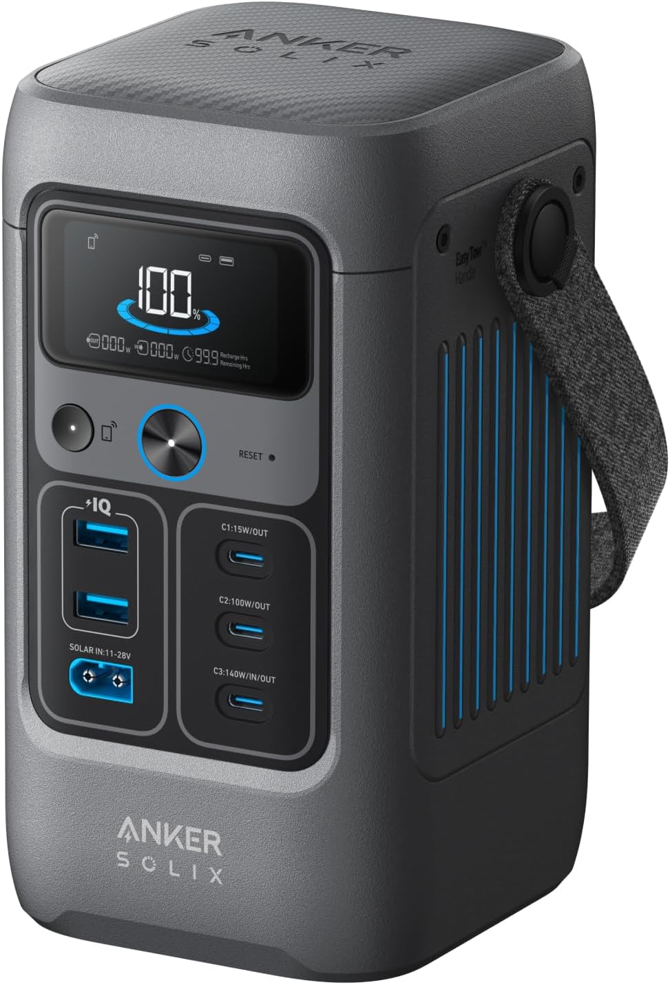 Anker SOLIX Power Bank Station C200 DC, 192Wh Portable Power Station, LiFePO4 Battery, 200W Solar Generator, for Outdoor Camping, Traveling, and Emergencies (No Wall Charger Included) - PuriLite