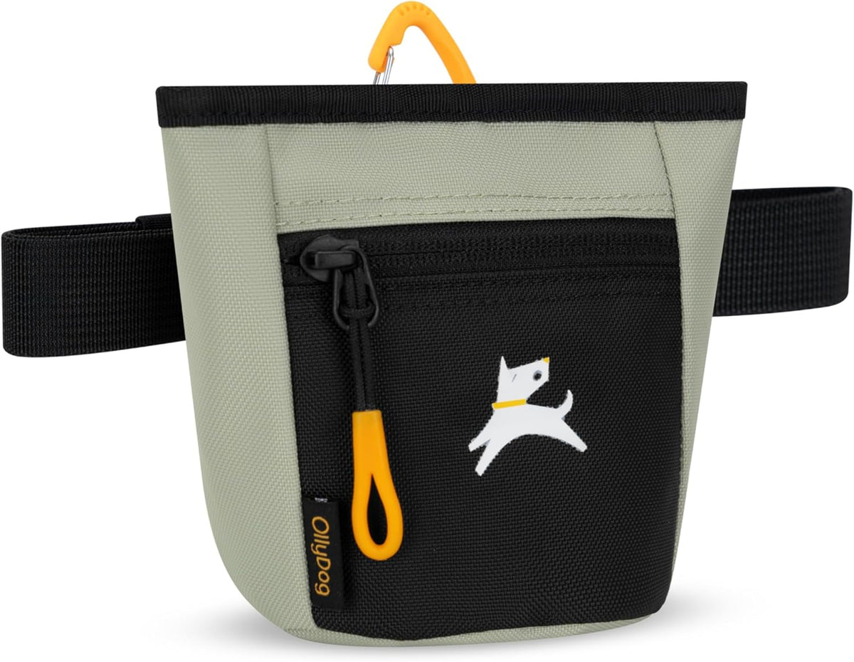 OllyDog Goodie Treat Bag, Dog Treat Pouch, Waist Belt Clip for Hands-Free Training, Magnetic Closure, Dog Training and Behavior Aids, Three Ways to Wear (Wet Weather) - PuriLite