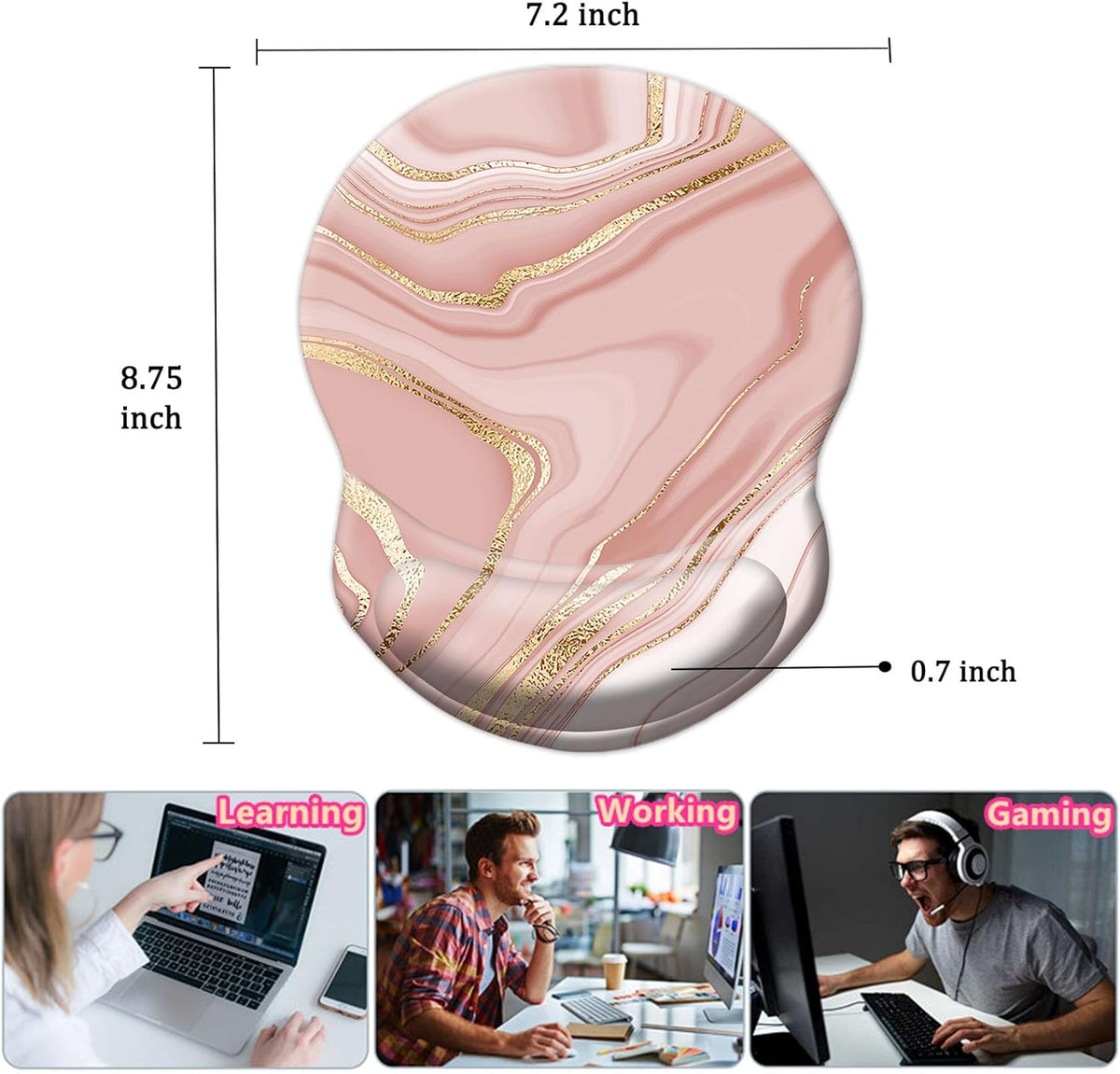 Purilite Select Ergonomic Mouse Pad - PuriLite