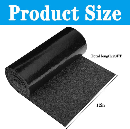 12inch x 20ft Boat Trailer Bunk Carpet - Marine Trailer Bunk Carpet - Trailer Boat Bunk Padding for Outdoor Boat Trailer Jet Ski Ramp Garage Dock - PuriLite