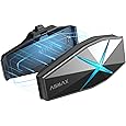 ASMAX S1 Mesh Motorcycle Bluetooth Headset – Smart Voice Control Helmet Intercom for 8 Riders, Bluetooth 5.4, Noise Cancellation, FM Radio, IPX7 Waterproof, Music Sharing & FOTA Update - PuriLite