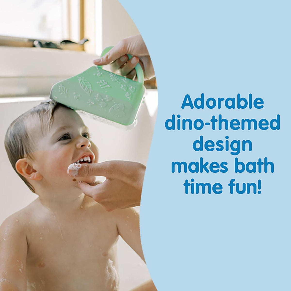 Dr. Brown's CleanUp Dino-Pour Bath Rinse Cup, 0m+, BPA Free, Certified Plastic Neutral - PuriLite