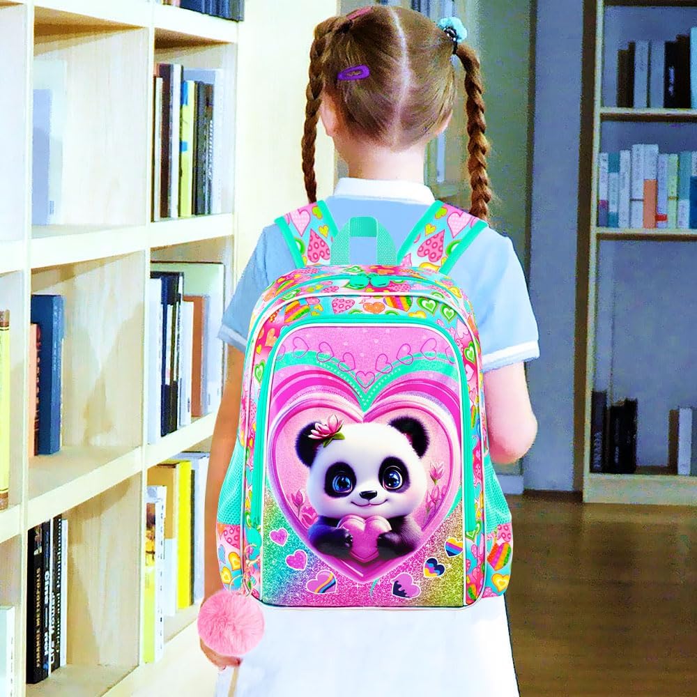 3pcs Backpack for Boys and Girls, 16” Kids Kindergarten Bookbag with Lunch Box, Cute Elementary Backpacks for Boy Girl - PuriLite
