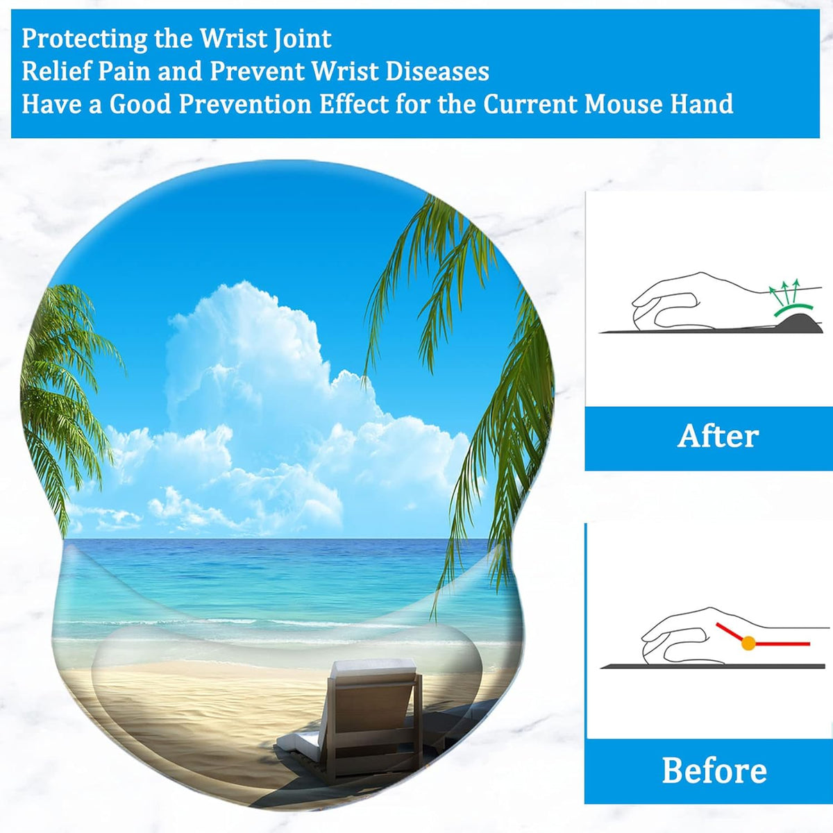Purilite Select Ergonomic Mouse Pad - PuriLite