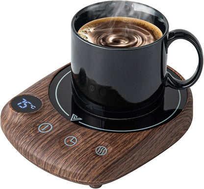 MYMULIKE Mug Warmer, Coffee Mug Warmer for Desk with 4 Temperature Settings (55℃/65℃/75℃/85℃), Coffee Warmer with Auto Shut Off, 1-12 Hour Timer, Desk Accessories for Office/Home - PuriLite