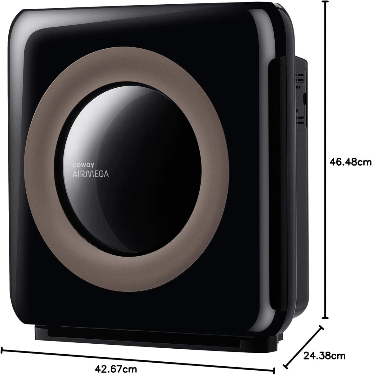 Coway Airmega AP-1512HHS App-Enabled Smart Technology, Compatible with Amazon Alexa True HEPA Air Purifier, Black/Bronze - PuriLite