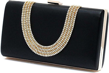 Ankoee Ladies Envelope Clutch Bag Evening Bag Bridal Wedding Bag Handbag Prom Clutches Handbag - PuriLite
