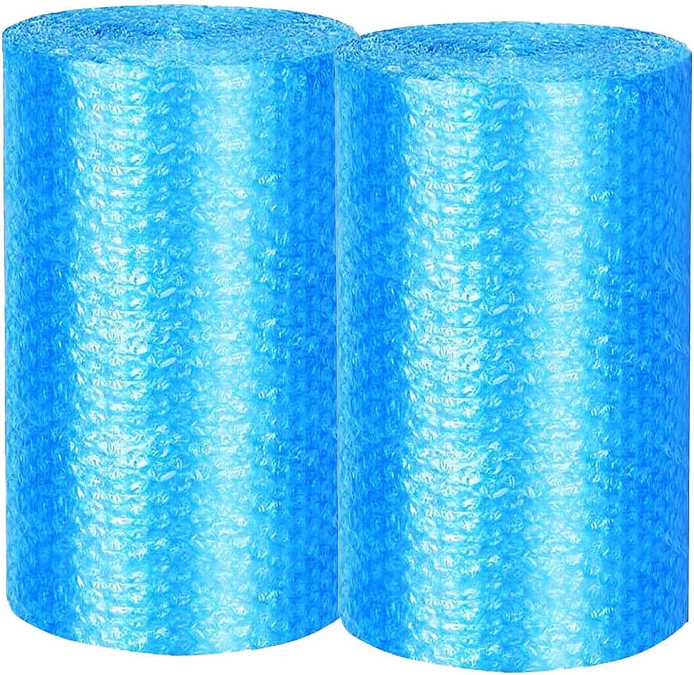 Bubble Cushioning Wrap Rolls 2-Pack,Easy to Tear Small Bubble Thicker & Durable for Packing Delivering & Moving Perforated every 12in 12 Inchx72 Feet Total (white),MR011902 - PuriLite