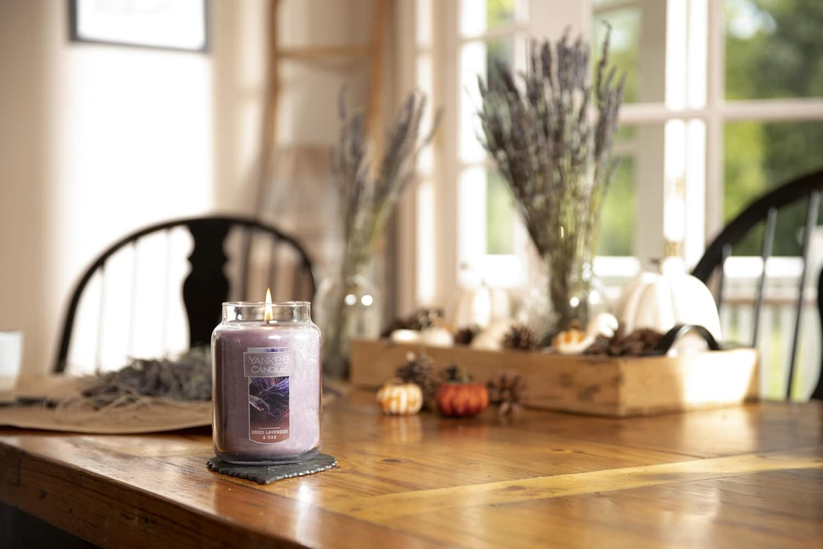 Yankee Candle Scented Candle, Sage & Citrus, Original Large Jar Candle, 110-150 Hours of Burn Time, 22 oz. - PuriLite