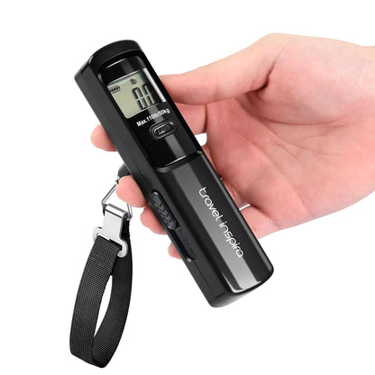 travel inspira Luggage Scale Battery-Free, Portable Handheld Digital Suitcase Scale for Travelling, 110lbs/50kg - PuriLite
