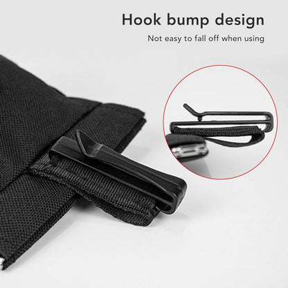 Dog Treat Waist Pouch, Dog Treat Bag Multiple Pockets Dog Treat Carrier Holder with Belt Clip for Puppy Dog Outdoor Walking Training Behavior Aids (Black) - PuriLite
