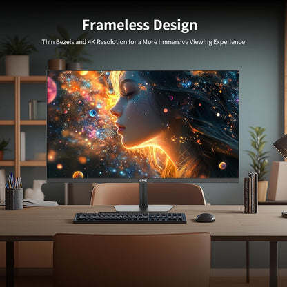 KTC 32 Inch 2K Computer Monitor, IPS 1440p Monitor with Ultra-Thin Bezels, HDR10, Freesync/G-sync, HDMI/DP Ports, Tilt Adjustable, Eyecare, Ideal for Business, Office, and Casual Gaming - PuriLite