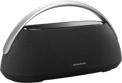 Harman Kardon Go + Play 3 - Portable Bluetooth Speaker with Aluminum Handle & USB Charging Port - Black - PuriLite