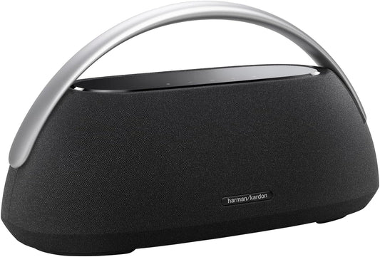 Harman Kardon Go + Play 3 - Portable Bluetooth Speaker with Aluminum Handle & USB Charging Port - Black - PuriLite