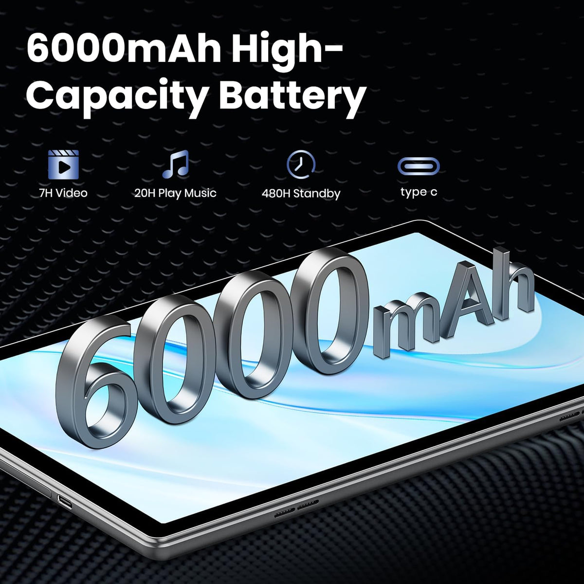 2025 Android Tablet, 10.1 Inch Android 14 Tablet Octa-Core, 12GB RAM+64GB ROM 1TB Expand, 2+8MP Camera, BT5, Tablets PC 2.4/5G WiFi 6,1080 IPS FHD Screen, Tablets Android Gifts for Men Women - PuriLite