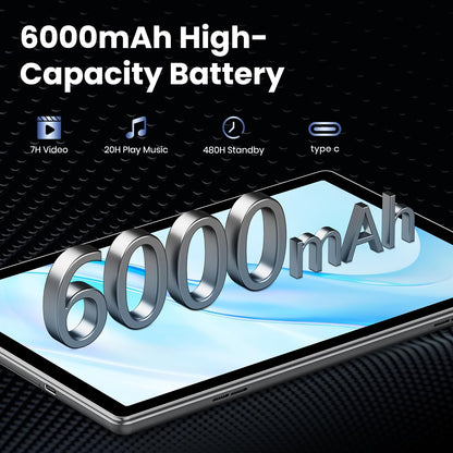 2025 Android Tablet, 10.1 Inch Android 14 Tablet Octa-Core, 12GB RAM+64GB ROM 1TB Expand, 2+8MP Camera, BT5, Tablets PC 2.4/5G WiFi 6,1080 IPS FHD Screen, Tablets Android Gifts for Men Women - PuriLite