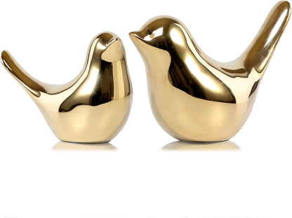 FANTESTICRYAN Small Animal Statues Home Decor Modern Style Gold Decorative Ornaments for Living Room, Bedroom, Office Desktop, Cabinets - PuriLite