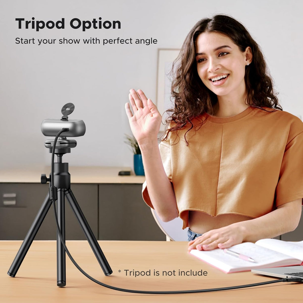 UGREEN 2K Webcam, Webcam for PC Ultra HD 1440P Computer Camera with Microphone, PC Camera with Privacy Cover, USB-A Web Camera for Streaming, Conferencing, Video Calling, Zoom, Skype, Teams, Facetime - PuriLite