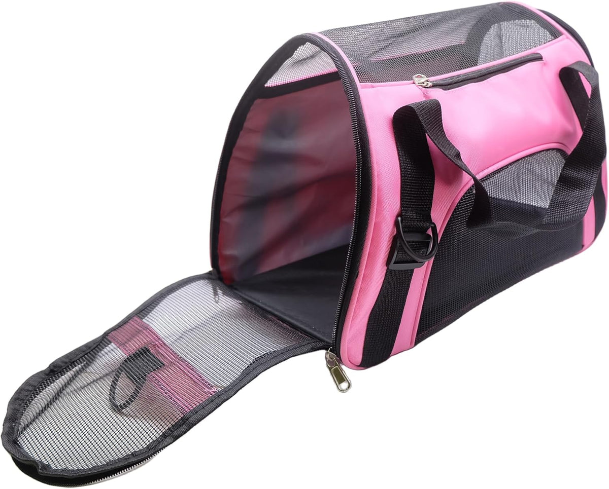 Dotala Cat Carrier,Collapsible Soft-Sided Pet Travel Carrier,Airline Approved Small Dog Cat Carrier for Small Puppy and Cats (Blue) - PuriLite