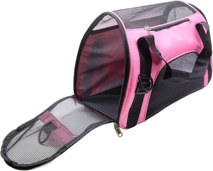 Dotala Cat Carrier,Collapsible Soft-Sided Pet Travel Carrier,Airline Approved Small Dog Cat Carrier for Small Puppy and Cats (Blue) - PuriLite