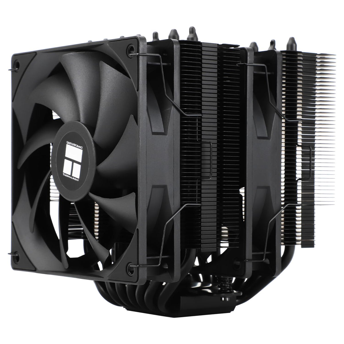 Thermalright Phantom Spirit 120 SE Black CPU Cooler,Dual TL-C12B V2 PWM Fans and Double Towers, 7 Heat Pipes Heatsink Cooler,for AM4/AM5&Intel LGA1851/1700/115X/1200, Computer CPU Cooling,Black - PuriLite