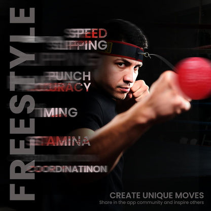 Ultimate Reflex Ball Set - 4 React Balls Plus 2 Adjustable Headbands, Great for Timing, Accuracy, Focus and Hand Eye Coordination Training for Boxing, MMA and Krav Mega - PuriLite