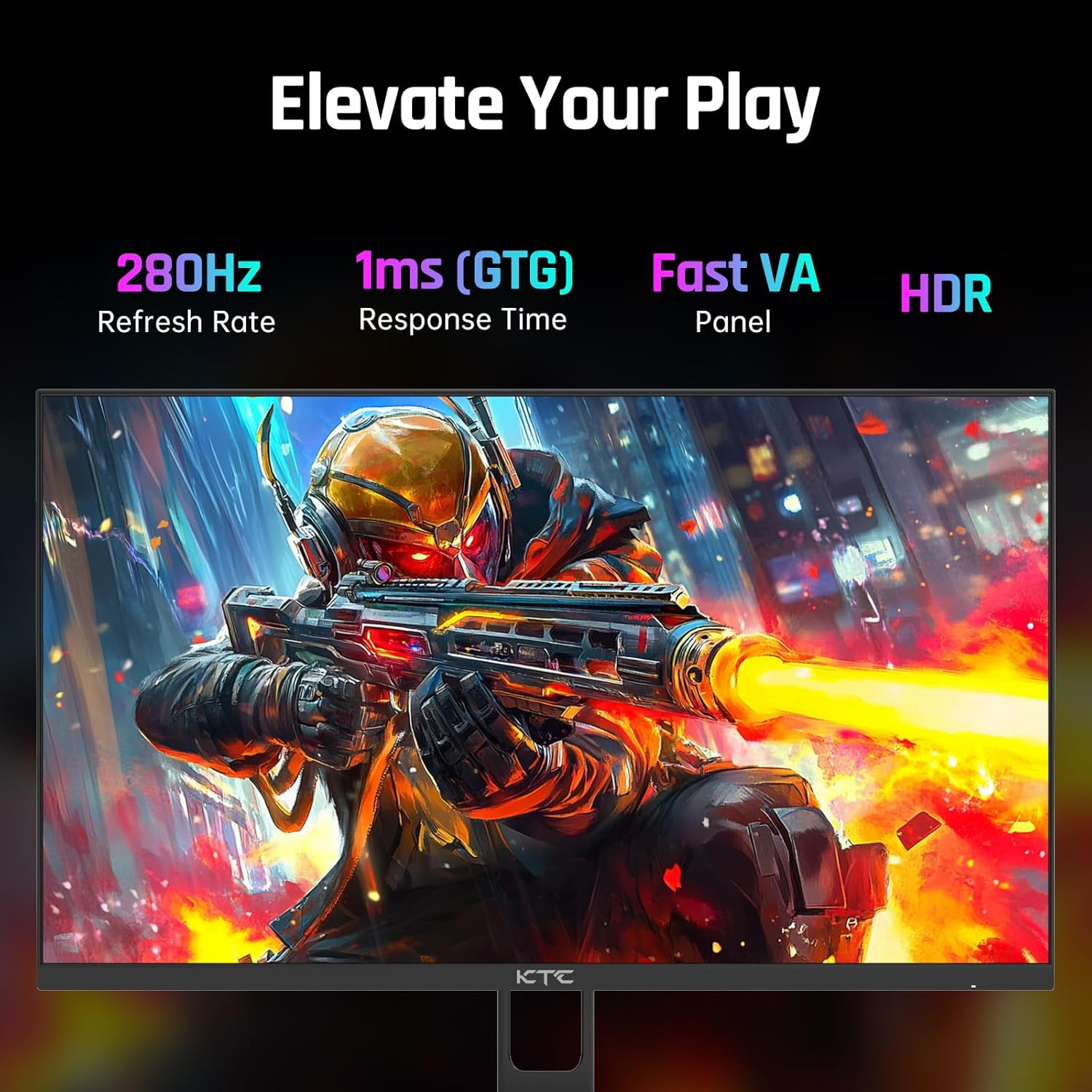 KTC 32 Inch 2K Computer Monitor, IPS 1440p Monitor with Ultra-Thin Bezels, HDR10, Freesync/G-sync, HDMI/DP Ports, Tilt Adjustable, Eyecare, Ideal for Business, Office, and Casual Gaming - PuriLite