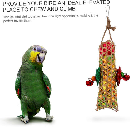 Kisangel 6pcs Parrot Toys for Bird Cage Accessories Useful Parrot Chewing Toys for Pet Supplies