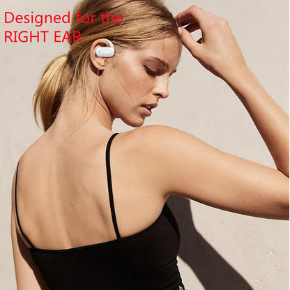 Open Ear Headphone,5.3 Bluetooth Headset for Cell Phones Wireless Earpiece Single Headset 15Hrs Talking with Noise Cancelling Mic Handsfree Earbud for iPhone Android Laptop Trucker Driver(Black) - PuriLite
