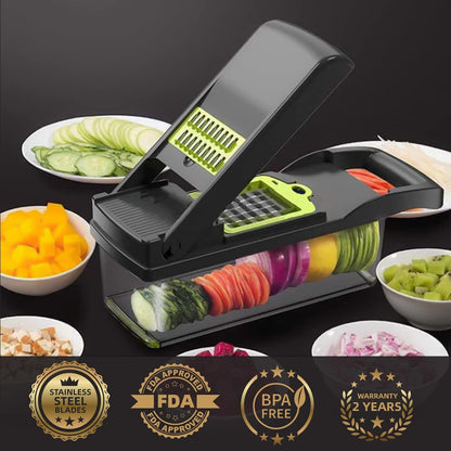 Purilite Select 8-in-1 Vegetable Chopper Slice Smarter, Cook Faster - PuriLite